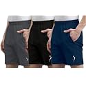 Pack of 3 MenSports Shorts Solid Pattern