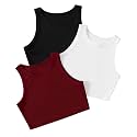 Pack of 3 Stylish Sleeveless Round Neck