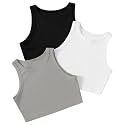 Pack of 3 Stylish Sleeveless Round Neck