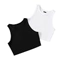 Pack of 3 Stylish Sleeveless Round Neck
