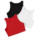 Pack of 3 Stylish Sleeveless Round Neck