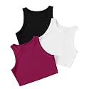 Pack of 3 Stylish Sleeveless Round Neck