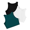 Pack of 3 Stylish Sleeveless Round Neck