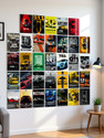 Pack of 33 Aesthetic Wall Collage Kit Posters | Posters for Wall Decoration | Wall Art For Bedroom, Office, Living room, (6 inch X 4 inch) Set of 33 Cars Prints Vinyl