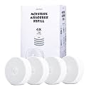 pack of 4, humidity absorber Refills Tablets, 15.9oz-4"H×1.6"W mini dehumidifier Tablets – Moisture Absorber Prevents Excess Moisture And Fragrance Free