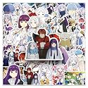 Pack of 50 Frieren: Beyond Journey’s End Stickers for Laptop, Phone, Guitar, Bike, PC, Scrapbook | Waterproof Matte Vinyl Ecofriendly Decals | Residue-Free Anime Stickers Collection