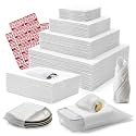 Pack of 570 Pcs Dish Packing Supplies for Moving, Moving Foam Sheets for Packing Dishes for Plates and Fragile Shipping Storage, 4 Sizes (16x12",12x12",12x7.8",7.8x7.8") with 290 Fragile Stickers
