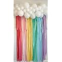 Singhal Pack of 6 Bright Tissue Tassel Garland Kit :DIY Paper Tassels, Birthday Party Decor, Girl's Party, Bachelorette, 1.5 Inch,x45 Meter Each