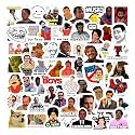 Pack of 60 Waterproof Stickers for Adult | Meme Laptop Vinyl Self-Adhesive Sticker for Adults | Multicolor Stickers for Laptop, Journal, Guitar, Mobile - Residue Free