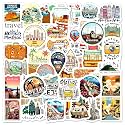 Pack of 70 Travel Laptop Vinyl Self-Adhesive Sticker for Adults, Multicolor Stickers for Laptop, Journal, Guitar, Mobile - Waterproof Residue Free
