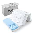 Trifold Pack and Play Mattress, 38"x26" Dual Sided Memory Foam
