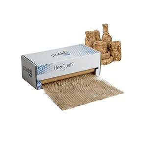 pack8neo honeycomb paper bubble wrap with dispenser 100m1534  sustainable packaging material for shipping amp transit packaging for small businesses