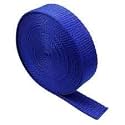 Packard Nylon Webbing Tape Packard Polypropylene Tape Canvas Webbing 1-inch Wide for Collars, Leashes, Diving Gear, Sports Gear, Bag Belt, Hiking, DIY Projects (1, Blue)