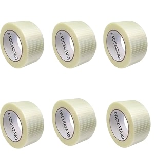 cross filament strapping tape 2 inch x 50 meter heavy duty transparent reinforced fiberglass tape 3 inch 6