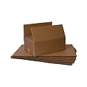 3 Ply Corrugated Brown Cardboard Box, Packaging Box Size - 16x16x5 Inches (Pack of 5)
