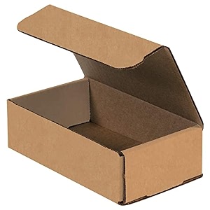 3 ply postal self locking corrugated a4 packing box for shipping packaging gift items amp storage e-flute - 8 x 65 x 2 inches brown pack of 20