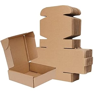 3 ply postal self locking corrugated a4 packing box for shipping packaging gift items amp storage e-flute - 4 x 4 x 45 inches brown pack of 10