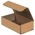 3 Ply Postal Self Locking Corrugated A4 Packing Box for Shipping, Packaging, Gift Items & Storage, E-Flute - 8 x 6.5 x 2 Inches, Brown (Pack of 20)
