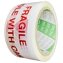 PackMax� (Pack Of-6) Handle With Care/Fragile Printed (2 inch x 65 mtrs) Strong Adhesive Packaging tape, 40 Microns, for E-Commerce and Multipurpose Use