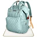 PACKNBUY Stylish Diaper Bag for Mothers for Travel with Changing Mat, Maternity Bag with Insulated Bottle Pockets and Multiple Pockets Baby Diaper Bag to Store Newborn Baby Products (Green)