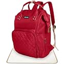 PACKNBUY Stylish Diaper Bag for Mothers for Travel with Changing Mat, Maternity Bag with Insulated Bottle Pockets and Multiple Pockets Baby Diaper Bag to Store Newborn Baby Products (Maroon Red)