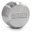PACLOCK's 7-Series Flat Back Puck w/Tapped Holes, High Security Rotating Disc, Manufacturer-Controlled Key Assigning, Exclusive Key Number, Keyed Differently w/ 1 Key, 304 Stainless Steel