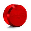 PACLOCK's 7-Series Flat Back Puck w/Tapped Holes, High Security Rotating Disc, Manufacturer-Controlled Key Assigning, Exclusive Key Number, Keyed Differently w/ 1 Key, Red