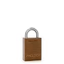 PACLOCK's 90A-PRO Padlock, 1/4" Diameter Hard. Steel Shackle, 3/4" Tall, High Performance 7-Pin Cylinder w/ 1 Key, Keyed Differently, Brown