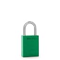 PACLOCK's 90A-PRO Padlock, 1/4" Diameter Hard. Steel Shackle, 1-3/16" Tall, High Performance 7-Pin Cylinder w/ 1 Key, Keyed Differently, Green