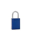 PACLOCK's 90A-PRO Padlock, 1/4" Diameter Hard. Steel Shackle, 1-3/16" Tall, High Performance 7-Pin Cylinder w/ 1 Key, Keyed Differently, Blue