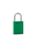 PACLOCK's 90A-PRO Padlock, 1/4" Diameter Hard. Stainless Steel Shackle, 1-3/16" Tall, High Performance 7-Pin Cylinder w/ 1 Key, Keyed Alike, Green