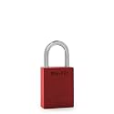 PACLOCK's 90A-PRO Padlock, 1/4" Diameter Hard. Steel Shackle, 1-3/16" Tall, High Performance 7-Pin Cylinder w/ 1 Key, Keyed Differently, Red