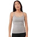Pact Womens Cotton Camisole Tank Top with Built-in Shelf Bra