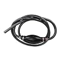 Pactrade Marine Grey Durable Fuel Line Assembly Hose Barbs Rubber Primer Bulb Lengthy 7 ft feet Resistant Material Cover Fuel Flow (5/16" Hose, Universal - No Connector)