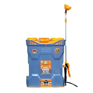 pad corp new double shark 30 power double motor 12v 14ah battery sprayer 18l tank capacity 3x pressure rechargeable knapsack pump for agriculture chemical fertilizer with 2ah digital charger