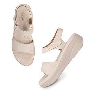 Padchin Womens Wedges Heels Sandals