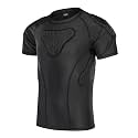 Padded Shirt Youth Boys Padded Compression Sports Protective T-Shirt Kids Rib Chest Guard for Football Baseball Basketball