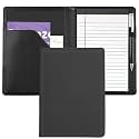 Padfolio/Portfolio Binder, Mini Padfolio Portfolio Binder 5 x 8 Legal Writing Pad, A5 Document Organizer Folder for Men Women,Classic Black.