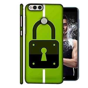 padlock icon in flat style hard printed designer case for honor 7x bnd-l22 bnd-l24 mate se bnd-al10 back cover mrr1485