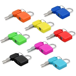 padlock 8 pack small mini key locks for luggage lock backpack gym locker lock suitcase lock classroom matching game and more