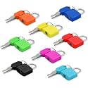 Padlock (8 Pack) Small Mini Key Locks for Luggage Lock, Backpack, Gym Locker Lock, Suitcase Lock, Classroom Matching Game and More