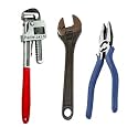 Padmakshi-Combo Pack of 3 Tool Kits Set for Home (Contains 12 Inch Adjustable Wrench, 8 Inch Combination Plier, 14 Inch Pipe Wrench)