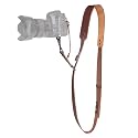 Padwa Lifestyle Dark Brown Single Camera Harness Strap for One Camera - Professional Single Full Grain Leather Cowhide Camera Harness,Quick Release Gear DSLR Camera Straps for Photographers