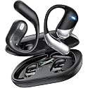 Paekole AI Translation Earbuds,Over Ear Bone Conduction Earbuds with Ergonomic Earhook,Bluetooth Headphones 6.1 with Digital Display,60H Playtime,IP55 Waterproof, Comfort for Cycling,Running,Workout