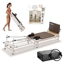 PAETA Pilates Reformer, 86" Foldable Reformer Pilates Machine with Adjustable Reformer Heights, Pilates Equipment with Music Wire Spings and Jump Boards