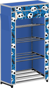 paffy 4 tier foldable shoe rack  space saver universal for entry bedroom  balcony metal collapsible shoe stand