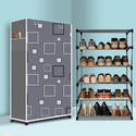 PAffy 5 Tier Foldable Shoe Rack – Space Saver, Universal for Entry, Bedroom & Balcony Metal Collapsible Shoe Stand