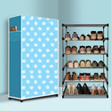 PAffy 5 Tier Foldable Shoe Rack – Space Saver, Universal for Entry, Bedroom & Balcony Metal Collapsible Shoe Stand (Baby Paw Modern Printed(A5), 5 Shelves, DIY(Do-It-Yourself))