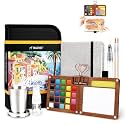 Pagather Travel Watercolor Paint Set, 24 Colors Mini Portable Pocket Kit
