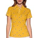PAGYMO Funny Golf Shirts for Women Printed Crazy Tennis Polo Shirt
